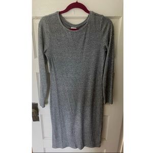 A New Day Dress | Medium | Gray Ribbed